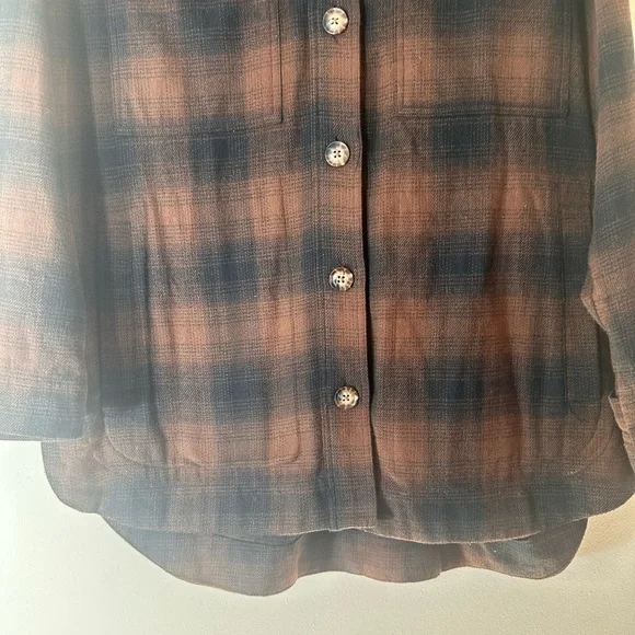 Madewell shirt jacket in Gelston shacket oversized plaid flannel size small - Picture 7 of 16